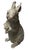 Rustic Vintage Cast Iron Standing Hare Garden Statuary For Sale - Image 3 of 12