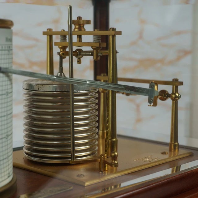 Mid 20th Century Short & Mason Barograph No. C2663 With Provenance Plaque For Sale - Image 4 of 11