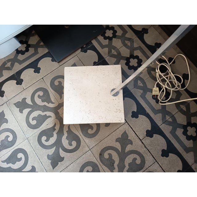 Stone Arc Floor Lamp, 1970s For Sale - Image 7 of 9