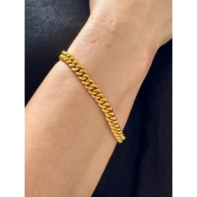 Hand Made 24 Karat Pure Yellow Gold Link Bracelet, 65 Gm, Length 8 Inch 8 Inches long bracelet Beautiful link design , A...