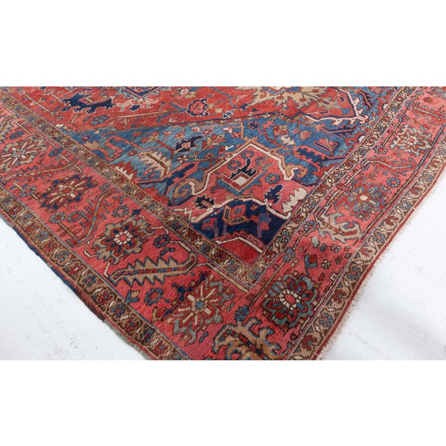Persian Persian Heriz Rug For Sale - Image 3 of 7