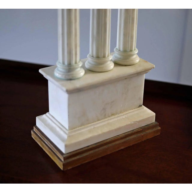 Grand Tour Vintage Marble Lamp Marbro Grand Tour With Columns For Sale - Image 3 of 11
