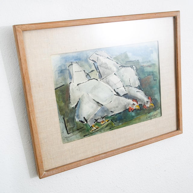 Artist: George Constant Watercolor Untitled Date: C 1968-1970 Size: 21 W x 17 H Signed About the Artist: George Constant...