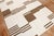 Contemporary White and Brown Modern Turkish Kilim Flatweave - 4'10" x 8'1" For Sale - Image 3 of 5