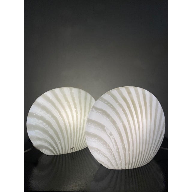 Glass Magical Table Lamps Glass Zebra Series Set from Peill & Putzler, 1960s, Set of 2 For Sale - Image 14 of 17