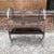 Art Deco 1930s Art Deco Etched Steel and Ebony Glass Two-Tier Side Table For Sale - Image 3 of 9