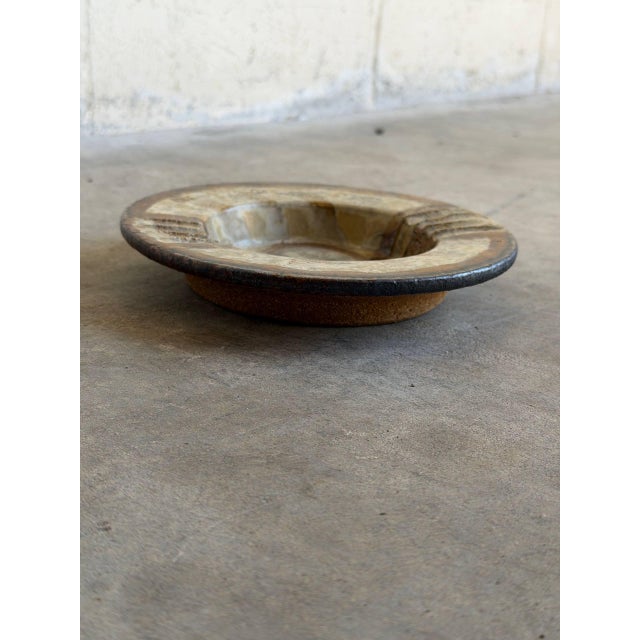 1970s 1970s Mid-Century Modern Danish Axella Ceramic Circle Motif Plate For Sale - Image 5 of 10