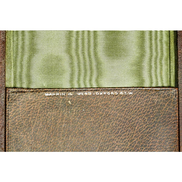 Handsome Antique Victorian Leather Sterling Silver Money Wallet Card Case For Sale - Image 11 of 16