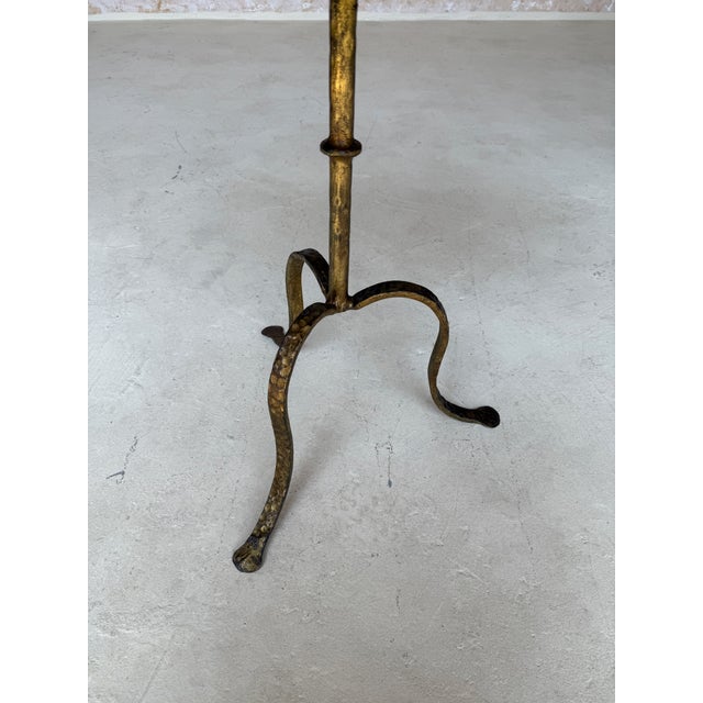 Spanish Gilt-Iron Drinks Table, Tripod Base, Mid-Century Modern Design For Sale - Image 9 of 14