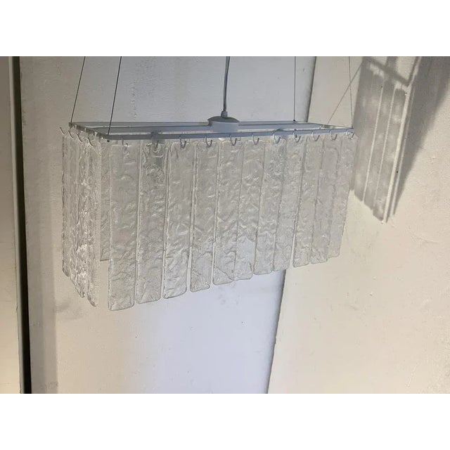 Murano Style Glass Sputnik Opalino Italian Handmade Chandelier from Simoeng For Sale - Image 9 of 12