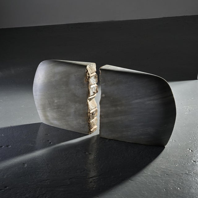 Robert Neuhauser, Two-Part Marble Sculpture, 1980s, Marble For Sale - Image 14 of 14