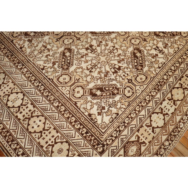 Zabihi Collection Keyhole Ersari Large Rug For Sale - Image 12 of 12