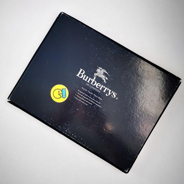 1990s Burberrys Burberry Crest Set of 6 Placemats Place Mats Vintage Deadstock New Old Stock For Sale - Image 16 of 18