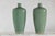 Green Pair of Vintage Celadon Porcelain Vases with Elegant Crackled Glaze For Sale - Image 8 of 12