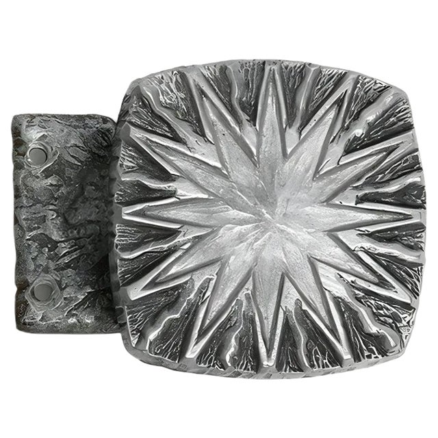 Pop Art Sunburst Cast Aluminum Door Handle, 1960s For Sale