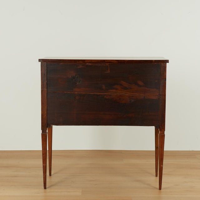Antique Italian Neoclassic Two Drawer Commode For Sale - Image 12 of 14