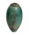 Great modern sculpture/vase with the artisan signature on the bottom dated 2009. Beautiful mix of blue colors.