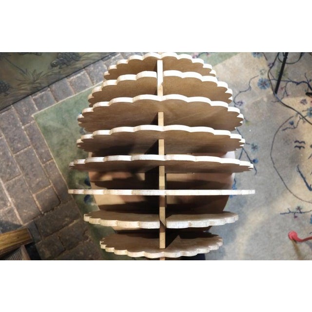 Contemporary 1970s Custom Made Italian Wood Sculpture or Magazine Rack For Sale - Image 3 of 5