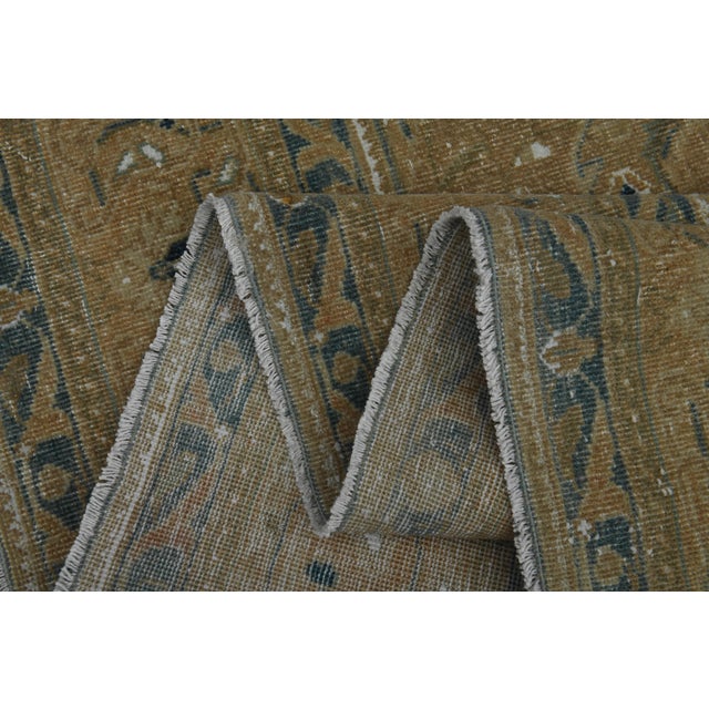 1970s 1970s Vintage Persian Handknotted Wool Orange Oversize Area Rug For Sale - Image 5 of 11