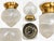 This vintage flush-mount ceiling light has a distinctive Art Deco / early 20th-century character. This compact ceiling...