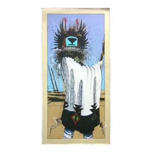 Larry Fodor "Crow Mother Kachina St I" Hand Signed Original Lithograph