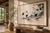 Japanese Cranes Among Bamboo, Vintage Japanese Art Print Reproduction, 60" X 40" For Sale - Image 9 of 11