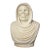 Large Hooded Memento Mori Marble Bust 22.5"H For Sale