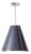 French Maid Chandelier Small, Blue and Polished Nickel For Sale