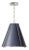 Regina Andrew French Maid Chandelier Small, Blue and Polished Nickel For Sale
