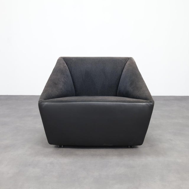 Postmodern Leather Armchair on Wheels from Cor, 1990s For Sale - Image 11 of 11