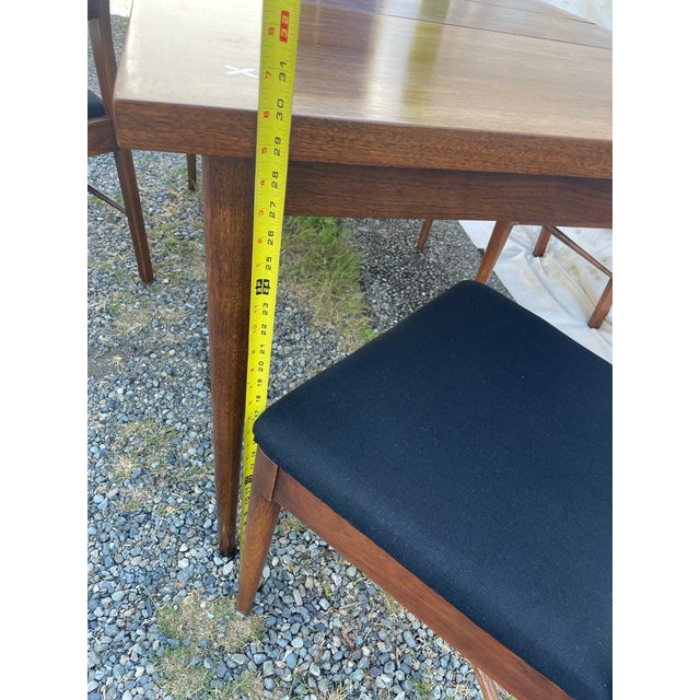Mid-Century Modern Attributed to Merton Gershun for American of Martinsville Walnut Dining Table For Sale - Image 11 of 12