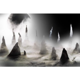 Eclipse on Q'sh by Jenya Chernoff | Giclée print on fine art paper depicting abstract rocky formations. For Sale