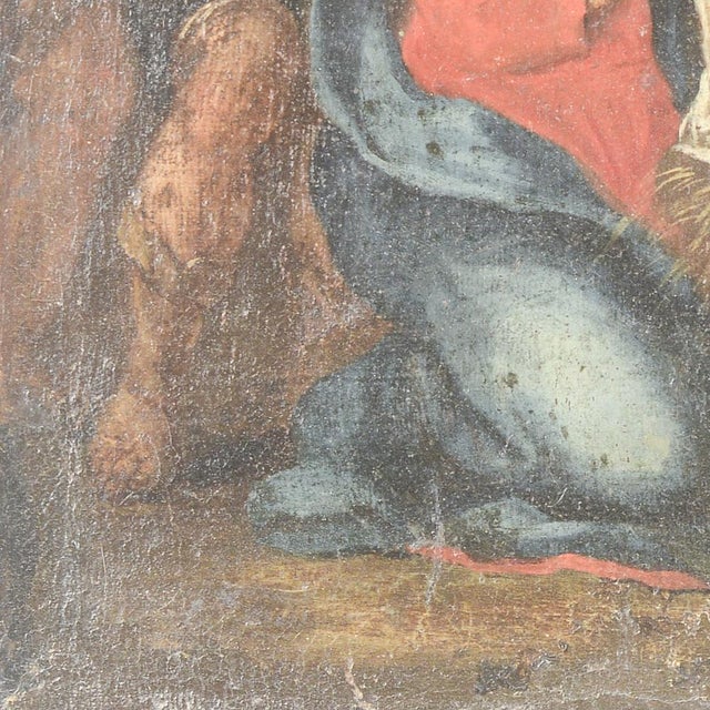 Nativity, 1500s, Oil on Canvas For Sale - Image 12 of 18
