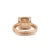 David Yurman Chatelaine 18k Rose Gold Morganite Pavé Diamond Cable Cocktail Ring, Size 5.5 For Sale In Houston - Image 6 of 8