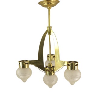Chandelier from Wiener Werkstätte, 1920s For Sale