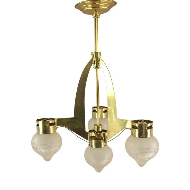 Chandelier from Wiener Werkstätte, 1920s For Sale