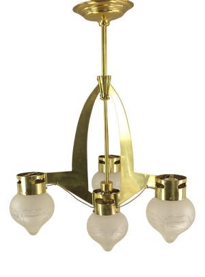 Chandelier from Wiener Werkstätte, 1920s
