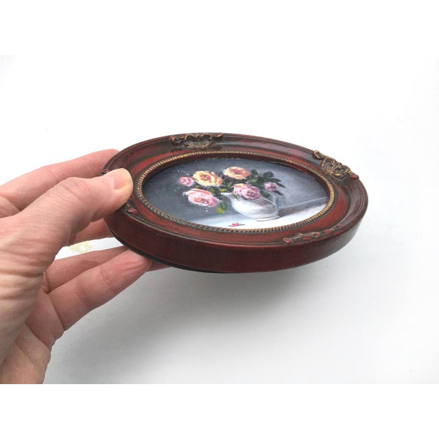 Contemporary Framed Original Floral Roses Painting Style Wall Decor by Valeriya Serova For Sale - Image 3 of 9