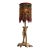 1920s Art Deco Figural Boudoir Lamp With Beaded Shade by Rembrandt For Sale