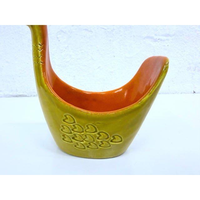 Italian Studio Ceramic Goose Bowl by Aldo Londi for Bitossi, 1960s For Sale - Image 11 of 12