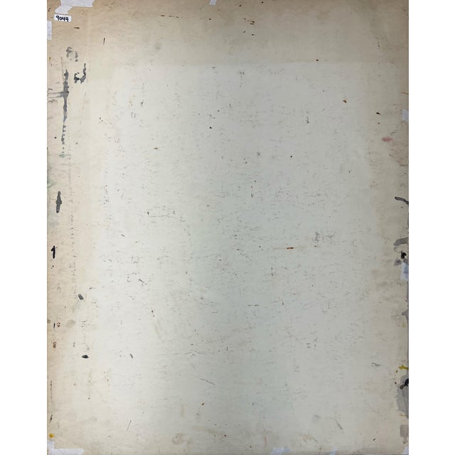 Black Black and White Abstract - Oil and Gouache on Paper by Felix Ruvolo For Sale - Image 8 of 8