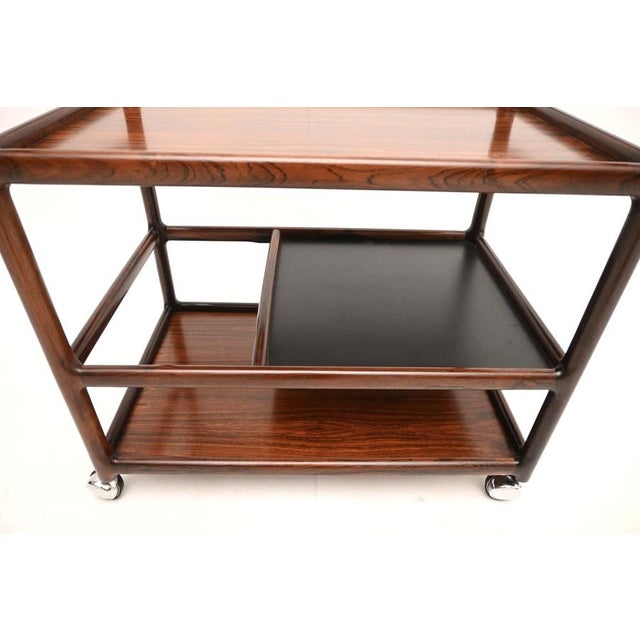 Vintage Danish Drinks Trolley by Henning Korch for Silkeborg, 1960s For Sale - Image 10 of 11