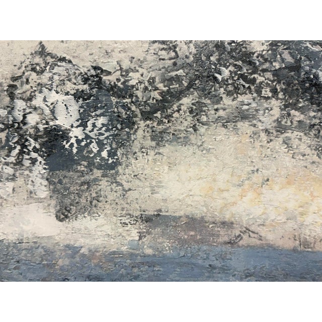 Burns Abstract Textured Print on Canvas, Framed For Sale - Image 9 of 12