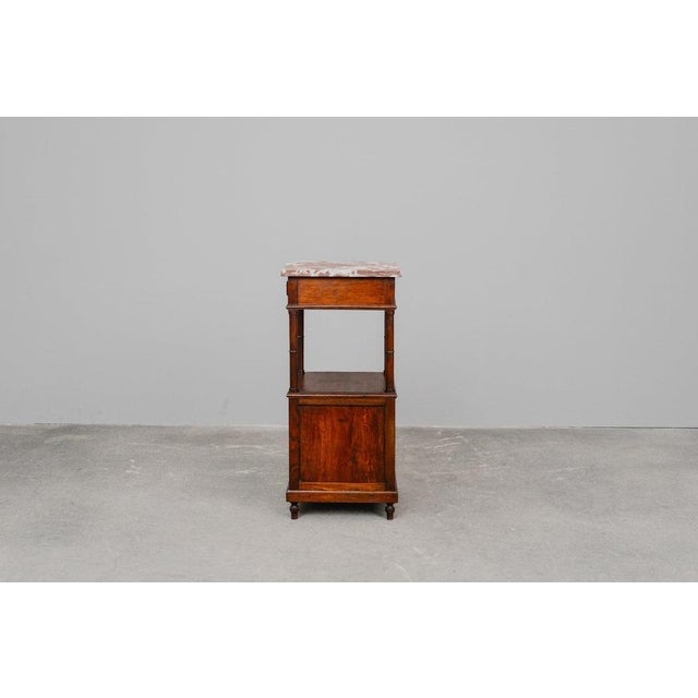 Brown French Oak Bedside Tables, 1900, Set of 2 For Sale - Image 8 of 18