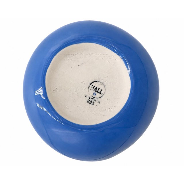 Vintage El Morocco Nyc Nightclub Blue Ceramic Water Pitcher Zebra Logo Barware For Sale - Image 9 of 11