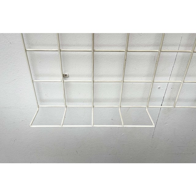 Mid-Century Modern German Minimalist White String Coat Rack, 1960s For Sale - Image 13 of 18