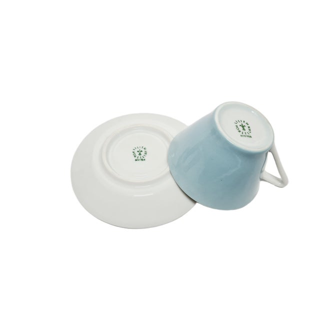 Postmodern Portcelain Cup and Saucer, Austria, 1960s, Set of 2 For Sale - Image 6 of 8