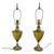Pair of Urn Cup shape Brass Table Lamps c1940s For Sale