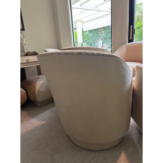 Mid 20th Century Mid 20th Century A. Rudin Seating Set: 6 Swivel Chairs (#436) – Designer Upholstery For Sale - Image 5 of 5