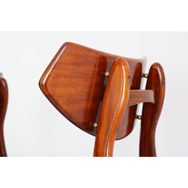 A beautiful set of 4 original dutch design dining chairs by louis van teeffelen for awa meubelfabriek, designed in the...
